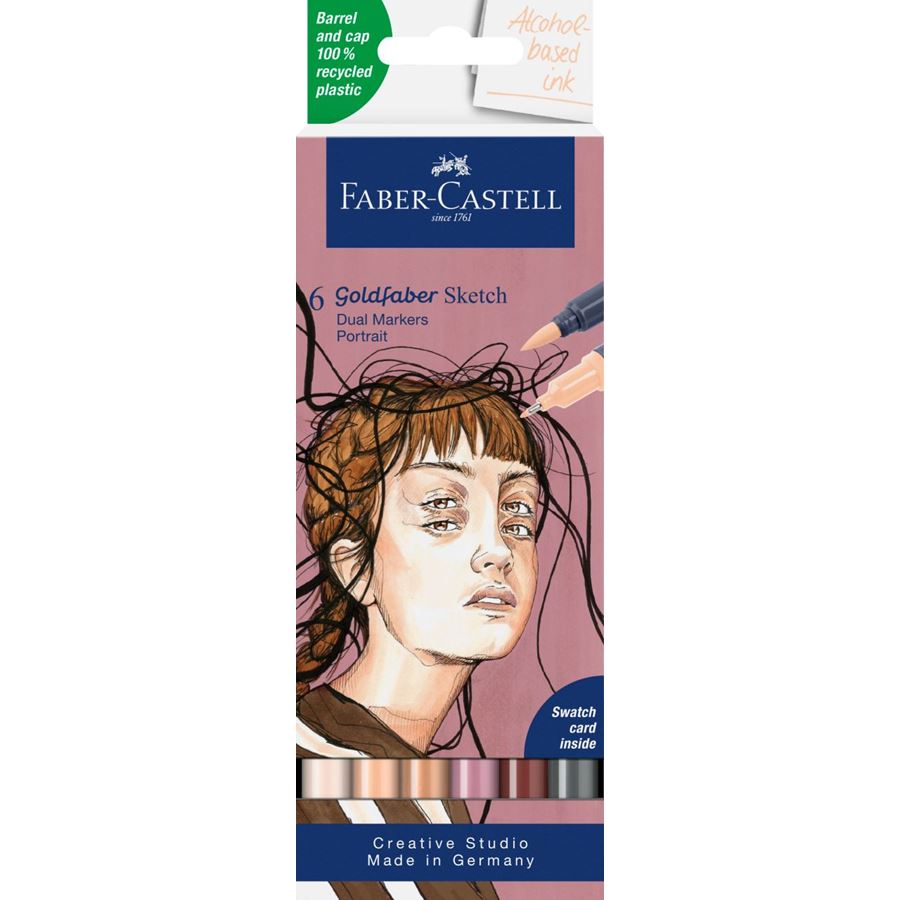 Faber-Castell - Sketch Marker Gofa Retrato set x6