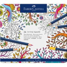 Faber-Castell - Lápiz de color Art Grip Aquarelle estuche x24