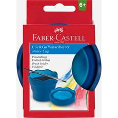 Faber-Castell - Vaso plegable para el agua Clic&Go azul