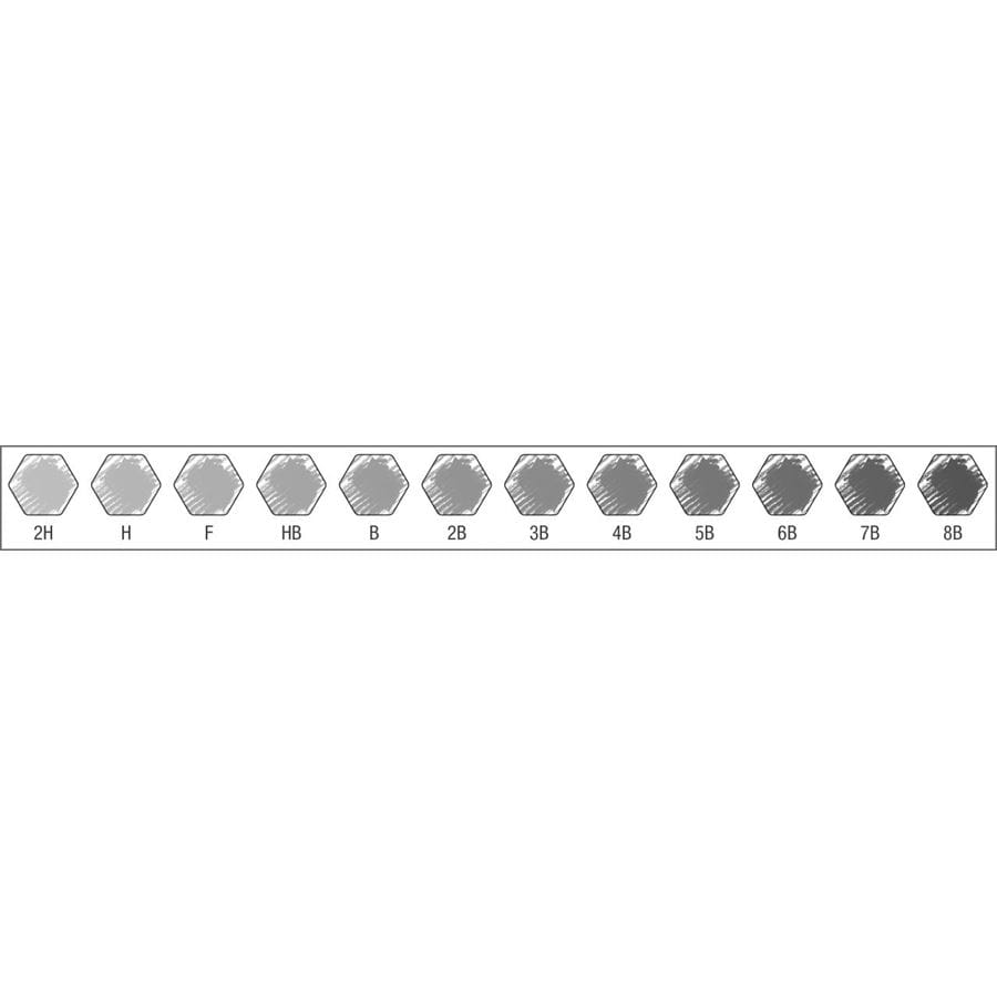 Faber-Castell - Juego de Dibujo con 12 lápices Castell 9000, 8B-2H