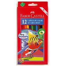 Faber-Castell - Ecolápiz acuarela 120212GP estuche x12 c/sac