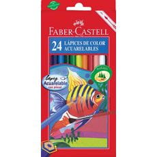 Faber-Castell - Ecolápiz acuarel 120224GP estuche x24 c/sac