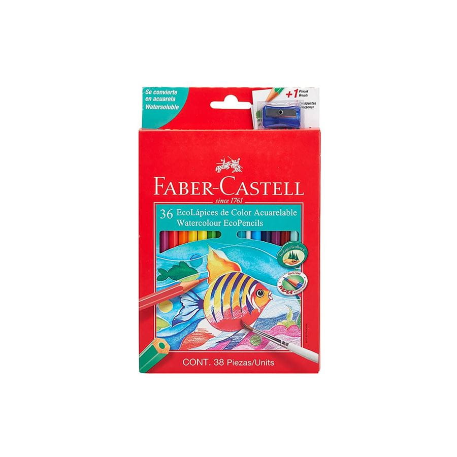 Faber-Castell - 36 EcoLápices de color acuarelables