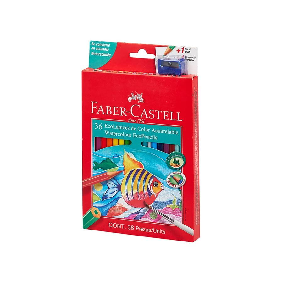 Faber-Castell - 36 EcoLápices de color acuarelables