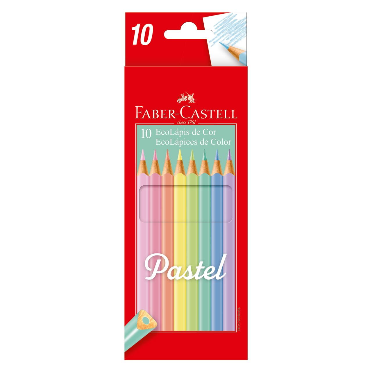 Faber-Castell - 10 EcoLápices color pastel