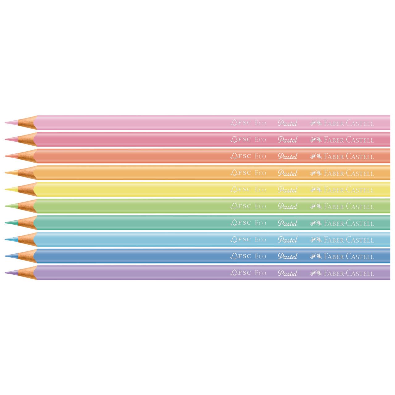 Faber-Castell - 10 EcoLápices color pastel