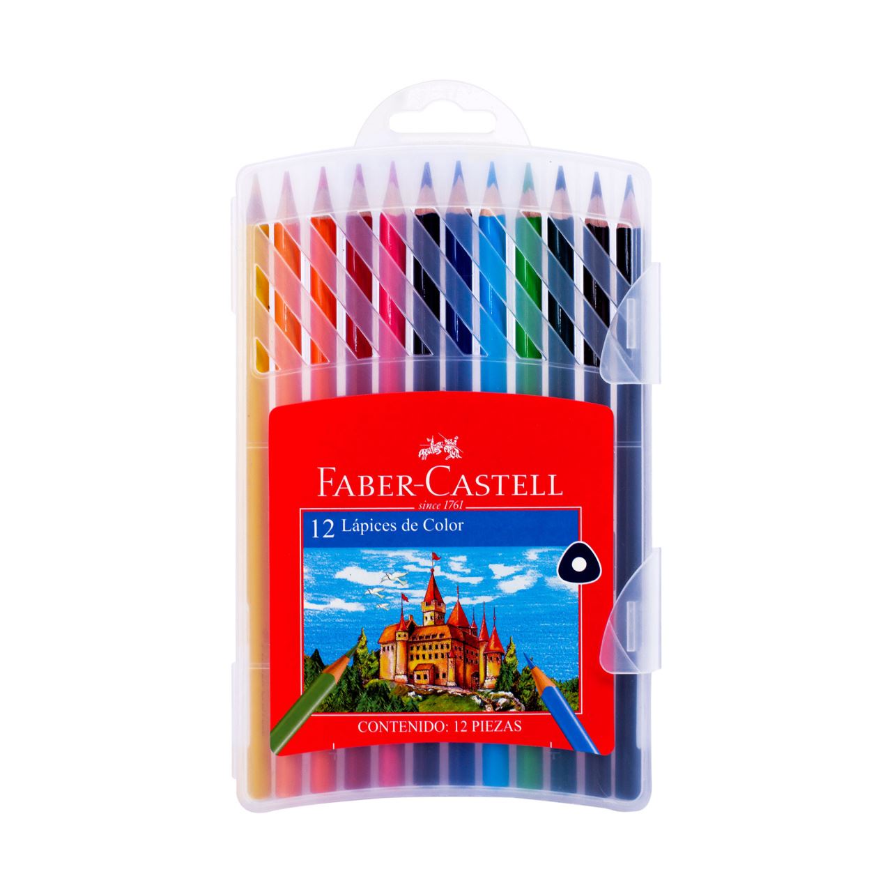 Faber-Castell - Ecolápices de color x 12 estuche rígido
