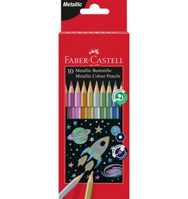 Faber-Castell - 10 Lápices de color metálicos