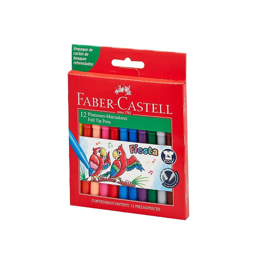 Faber-Castell - Plumones Fiesta 45 caja x 12