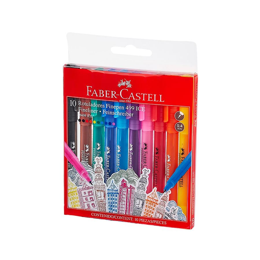 Faber-Castell - Marc. Finepen 499 Ice 30499 set x10