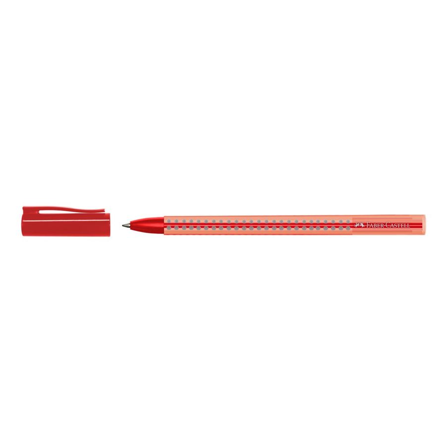 Faber-Castell - Bolígrafo Grip 2020, M, rojo
