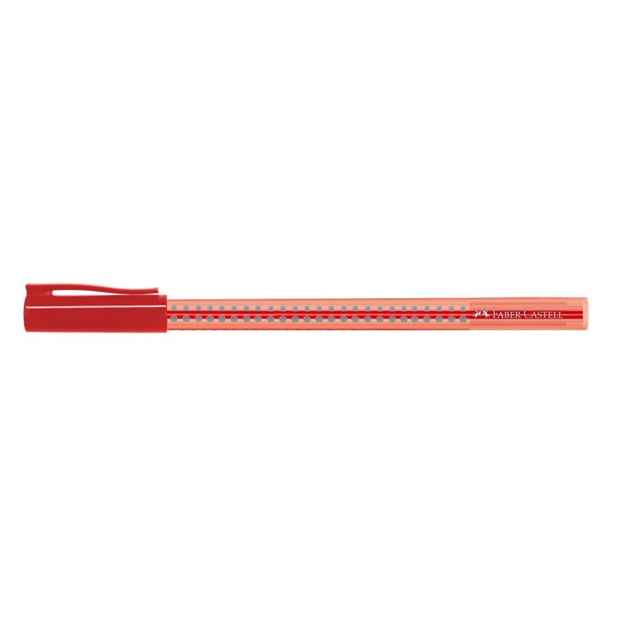 Faber-Castell - Bolígrafo Grip 2020, M, rojo