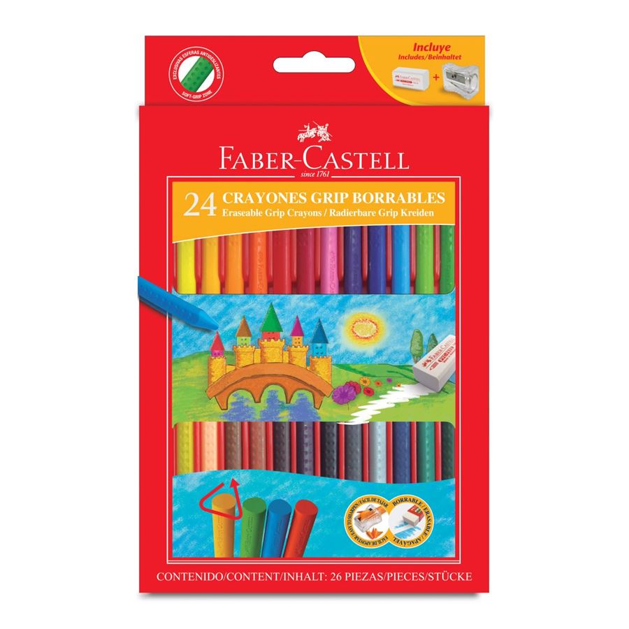 Faber-Castell - Crayon Grip delg 242024-R set regalo x24