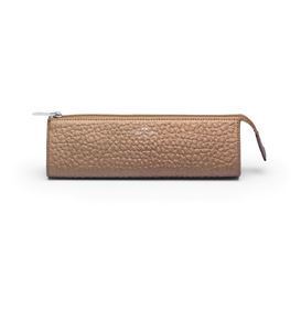 Faber-Castell - Porta accesorios mediano cuero pardo dorado