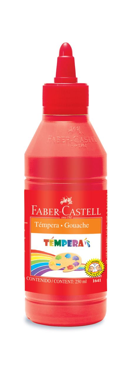 Faber-Castell - Témpera 250 ml rojo