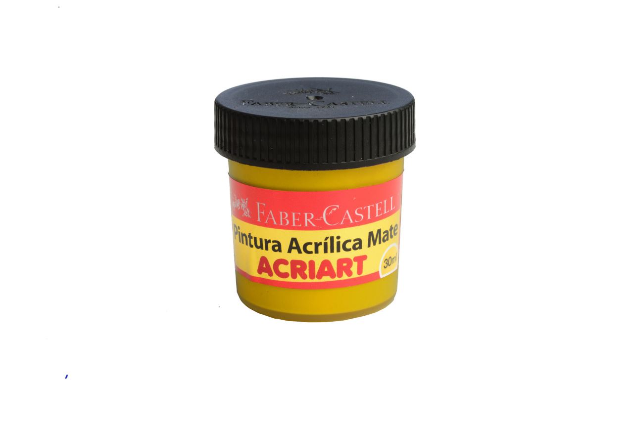 Faber-Castell - Pintura acrílica ACRIART mate amarillo cromo x 12
