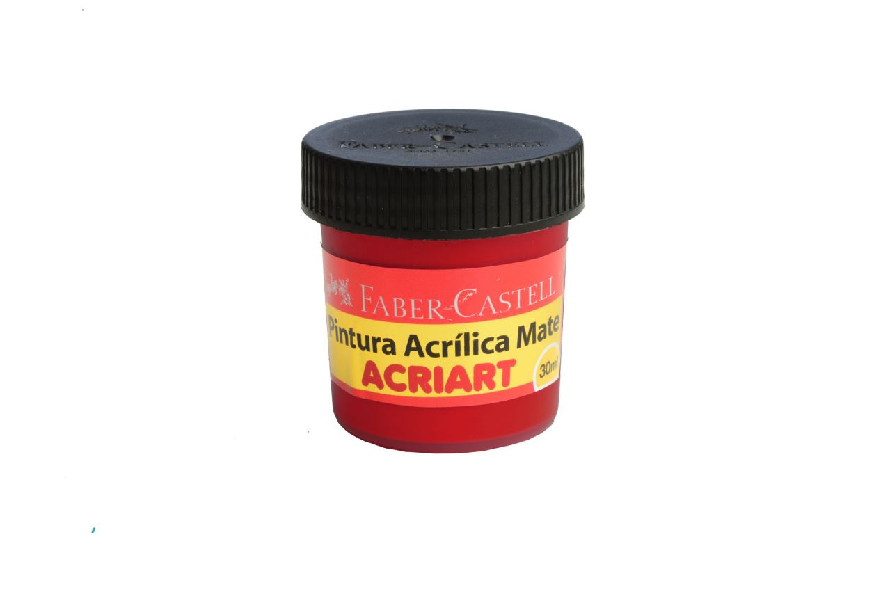 Faber-Castell - Pintura acrílica ACRIART mate carmin x 12