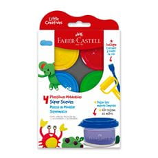 Faber-Castell - Plastilinas moldeables súper suaves estuche x4