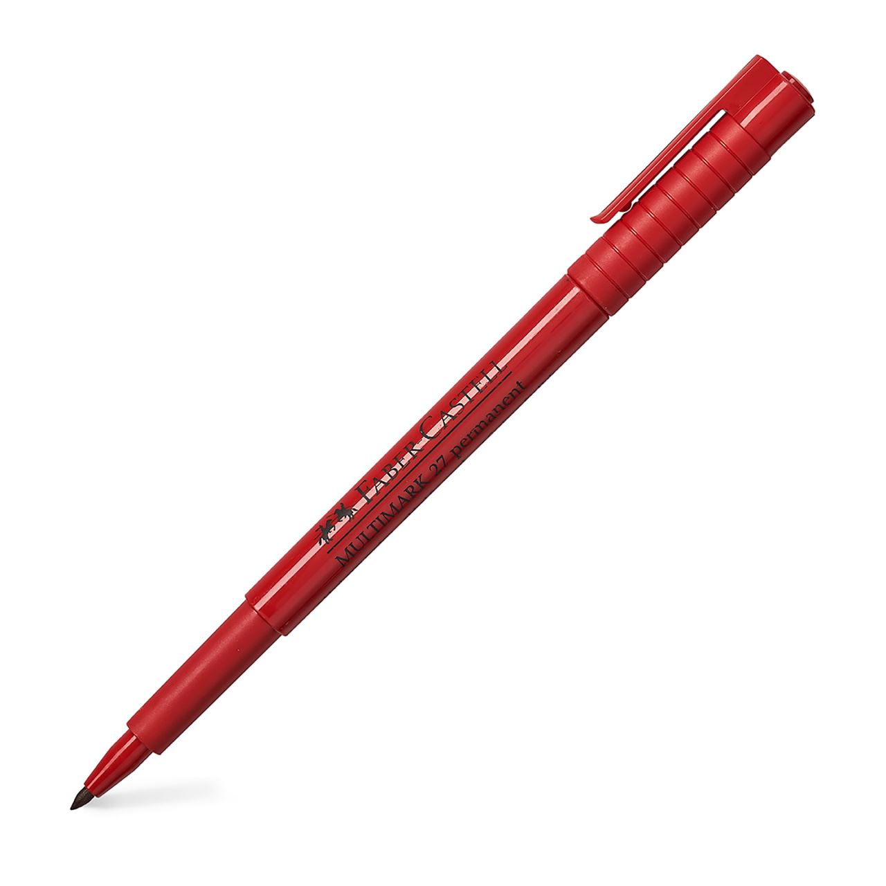 Faber-Castell - Marcador permanente Multimark 27 rojo
