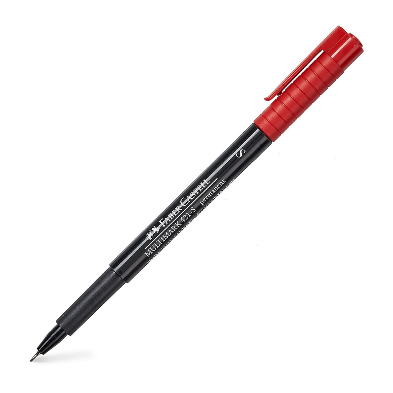 Faber-Castell - Marcador permanente Multimark 421-S rojo