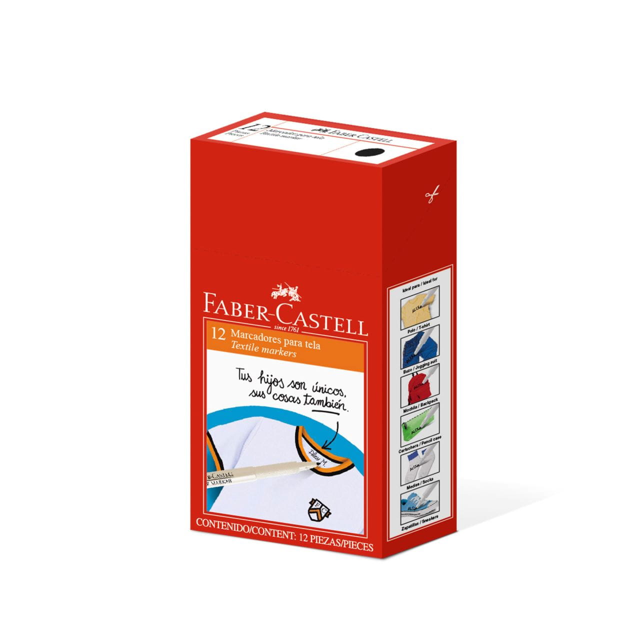 Faber-Castell - Marcador para uniformes, negro