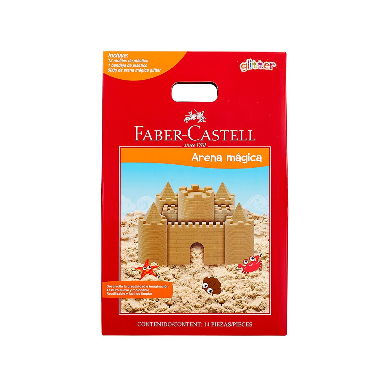 Faber-Castell - Arena mágica std 300g + 6 moldes