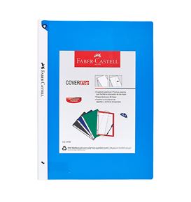 Faber-Castell - Sujetador de documentos Cover file azul