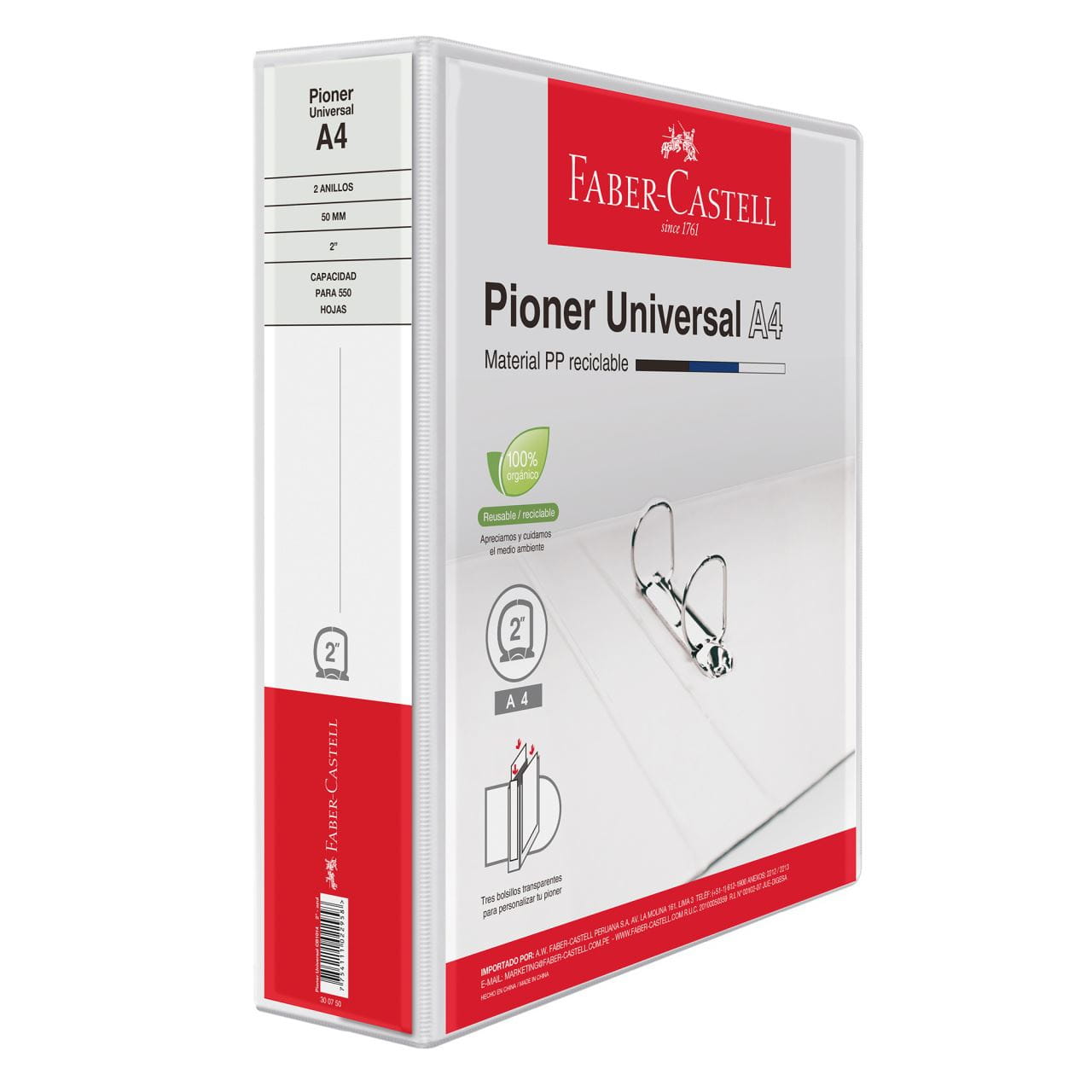 Faber-Castell - Pioner Universal CB1014 A4 50mm blanco