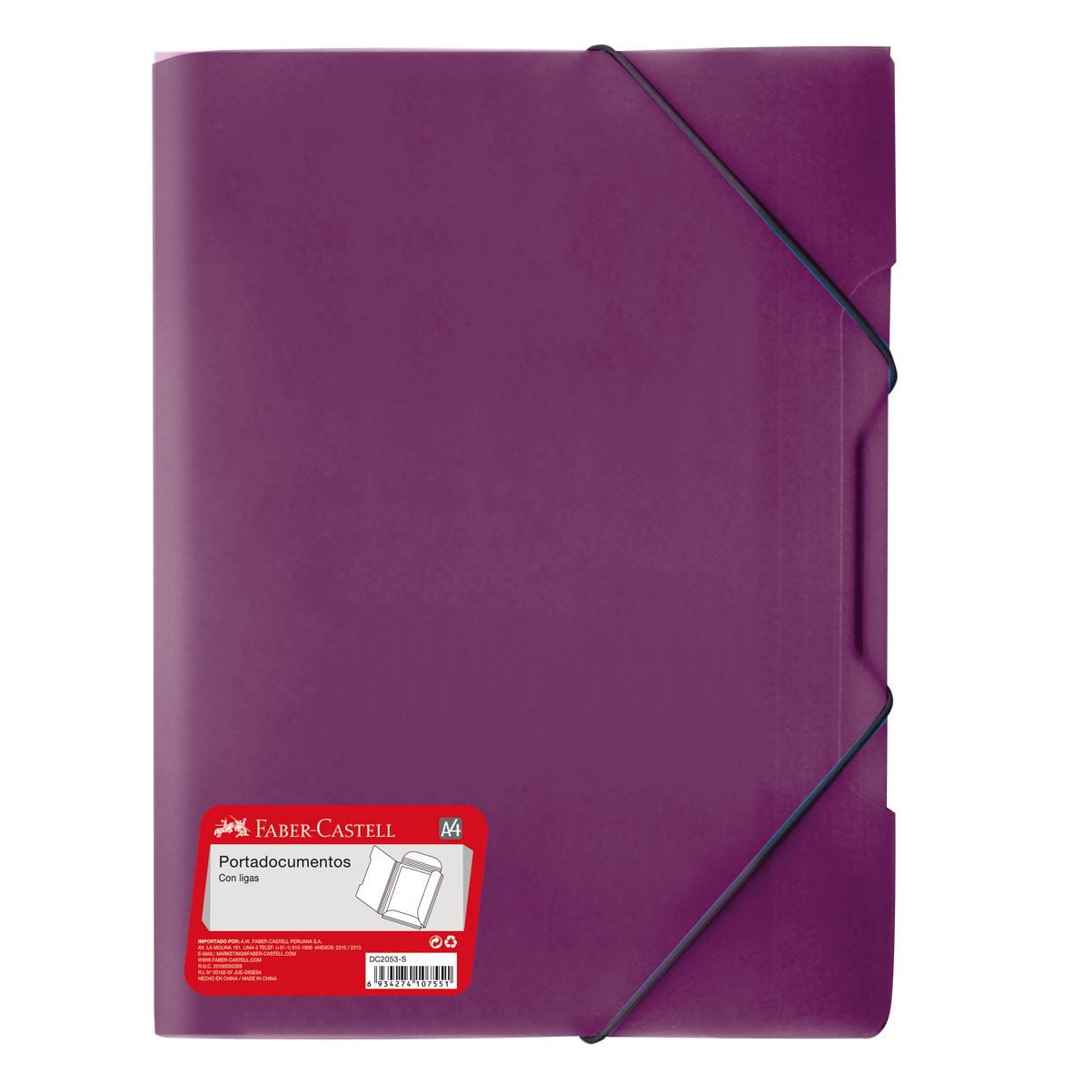 Faber-Castell - Porta doc DC2053-S A4 ligas violeta