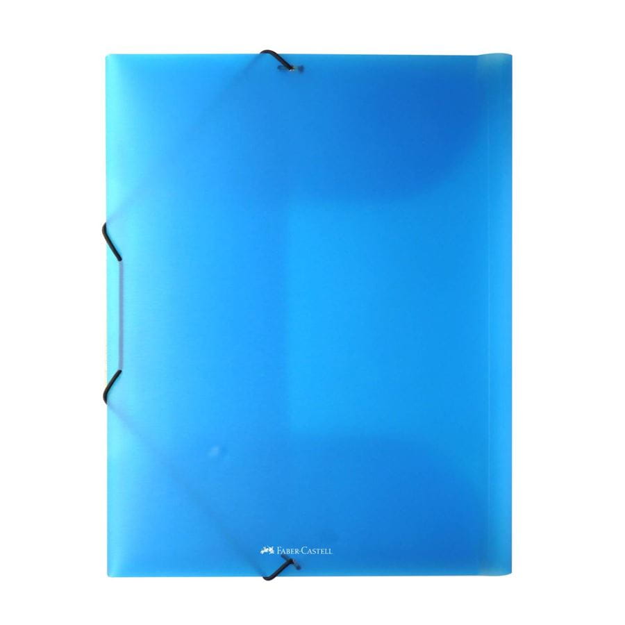 Faber-Castell - Porta documentos con ligas azul