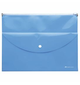 Faber-Castell - Sobre porta documentos con bolsillo azul