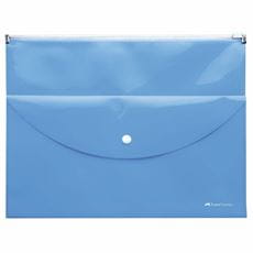 Faber-Castell - Sobre porta documentos con bolsillo azul