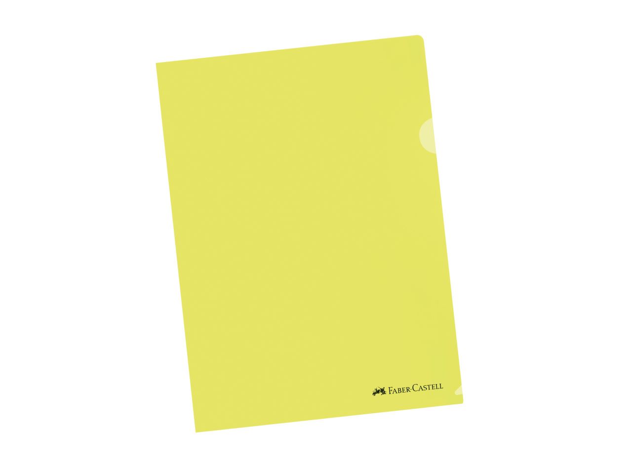 Faber-Castell - Folder transparente color amarillo set x 10