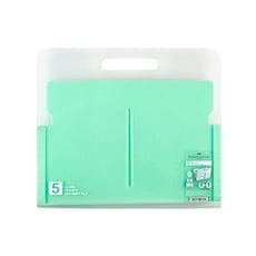 Faber-Castell - Porta documentos A4 con 5 bolsillos verde