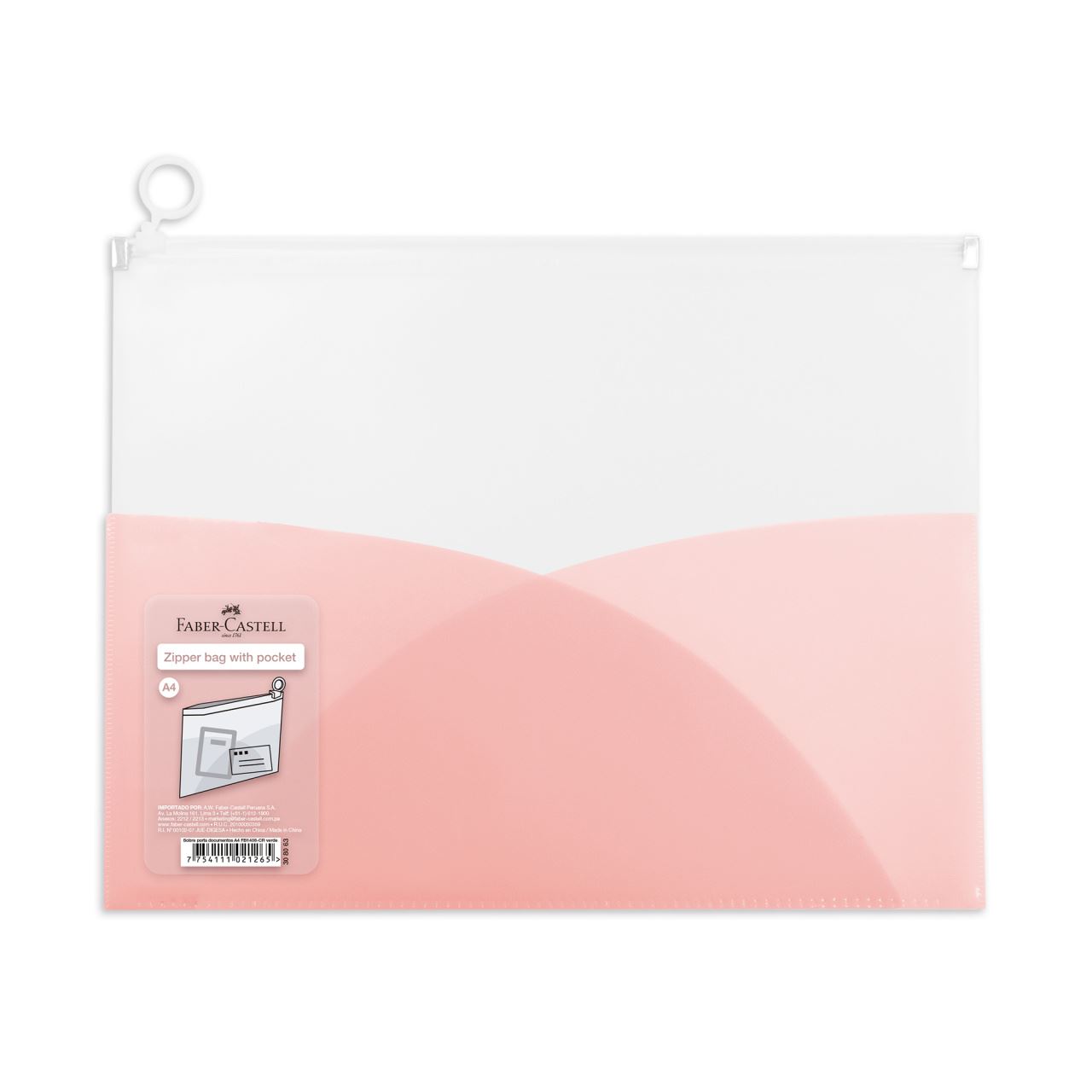 Faber-Castell - Sobre porta documento A4 rosado