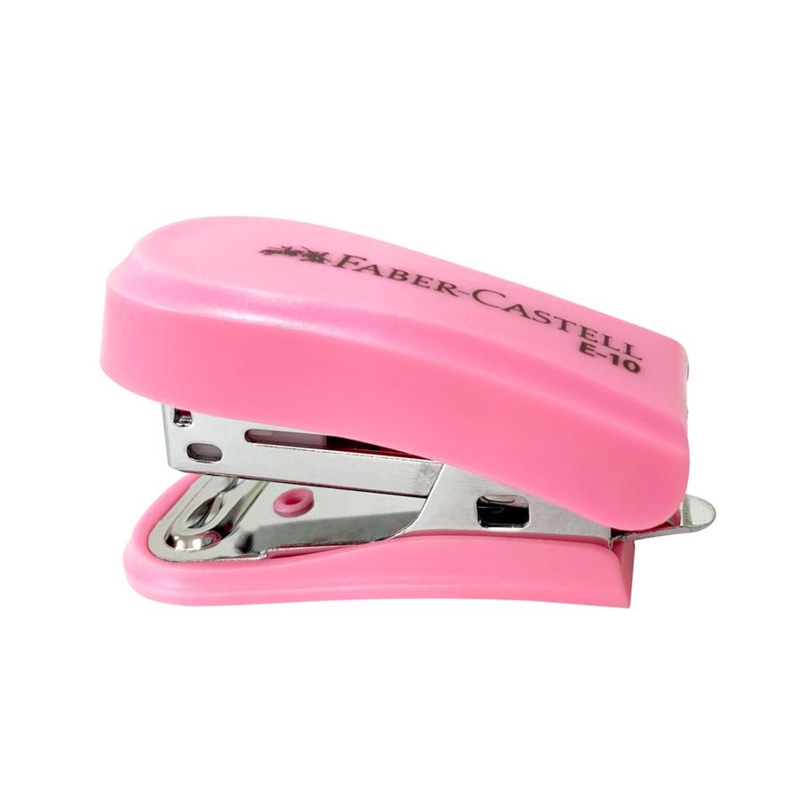 Faber-Castell - Mini engrapador E-10 para 10h rosado