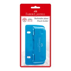 Faber-Castell - Perforador plano mini celeste blíster x1