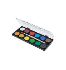 Faber-Castell - Estuche de acuarelas con 12 colores
