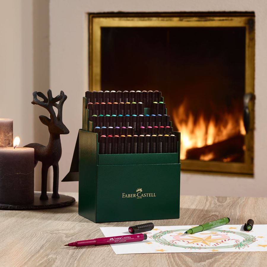 Faber-Castell - Estuche con 60 rotuladores Pitt Artist Pen