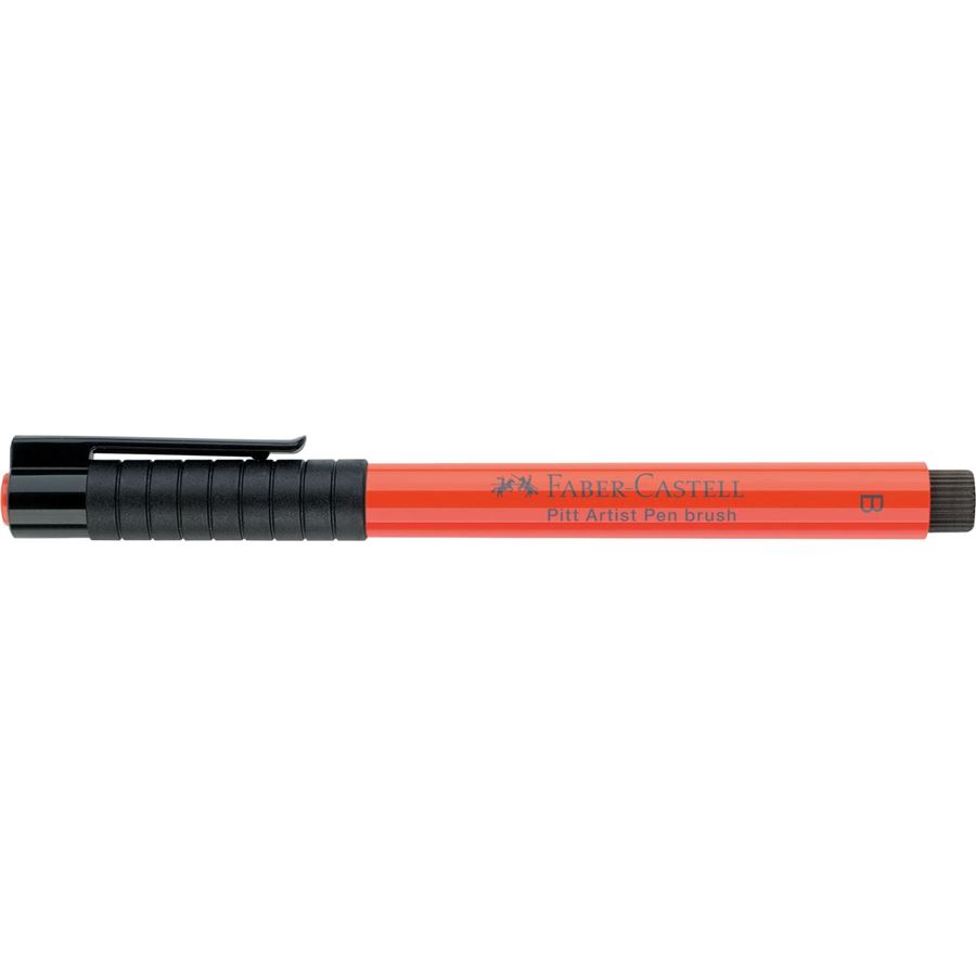 Faber-Castell - Rotulador Pitt Artist Pen Brush, rojo escarlata
