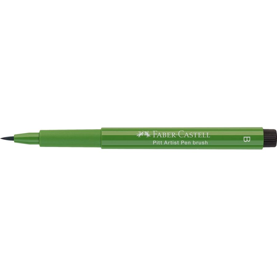 Faber-Castell - Rotulador Pitt Artist Pen Brush, verde oliva permanente