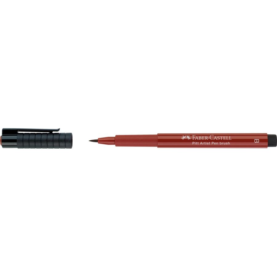 Faber-Castell - Rotulador Pitt Artist Pen Brush, rojo indio