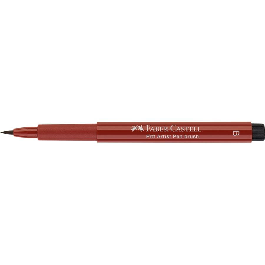 Faber-Castell - Rotulador Pitt Artist Pen Brush, rojo indio