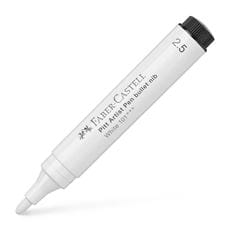 Faber-Castell - Rotulador Pitt Artist Pen punta redonda 2,5 blanco
