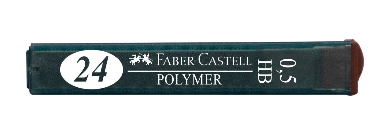 Faber-Castell - Mina d/graf. Polymer 0.5mm HB p/port.x24