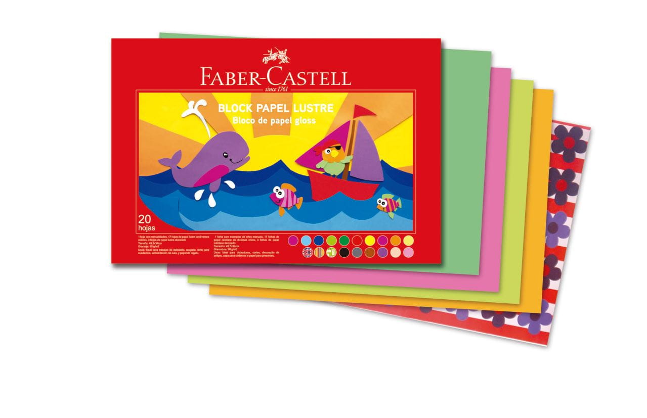Faber-Castell - Block papel lustre x 20 hojas