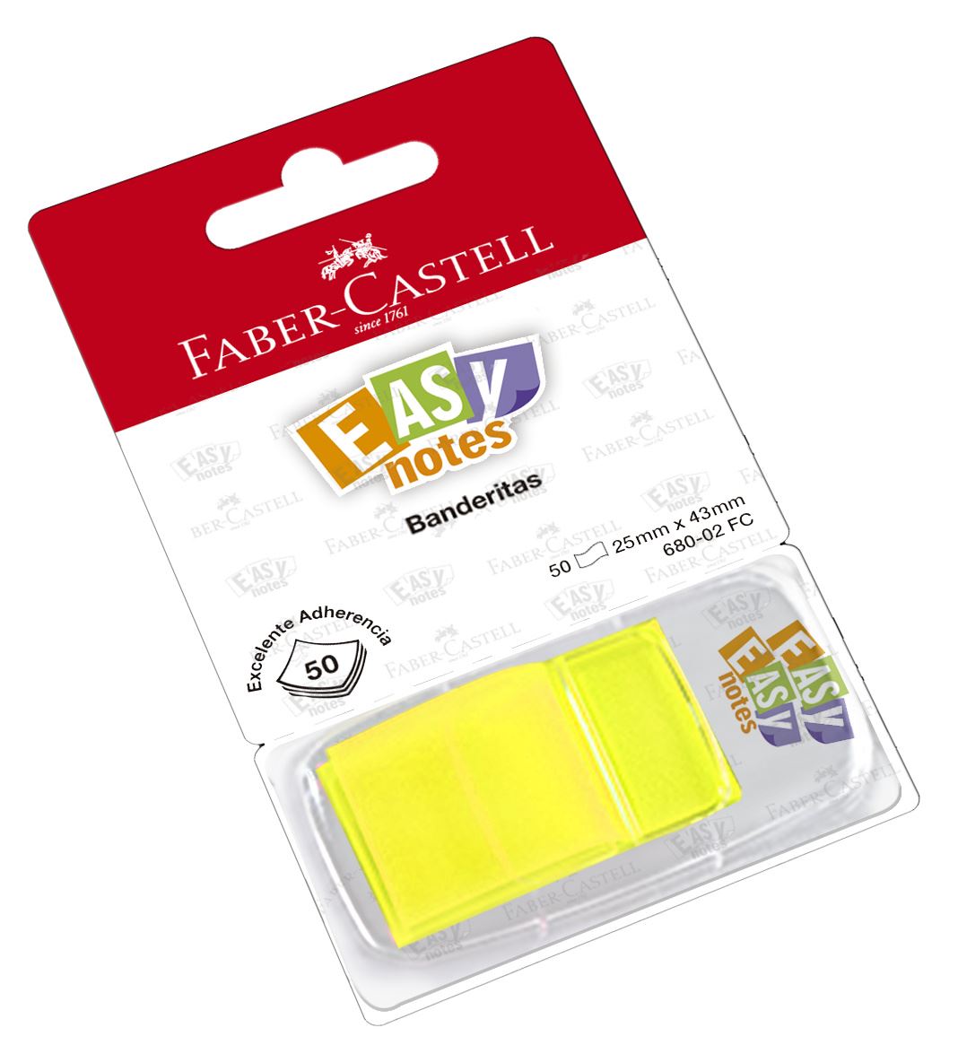 Faber-Castell - Banderita 50 hojas amarillo