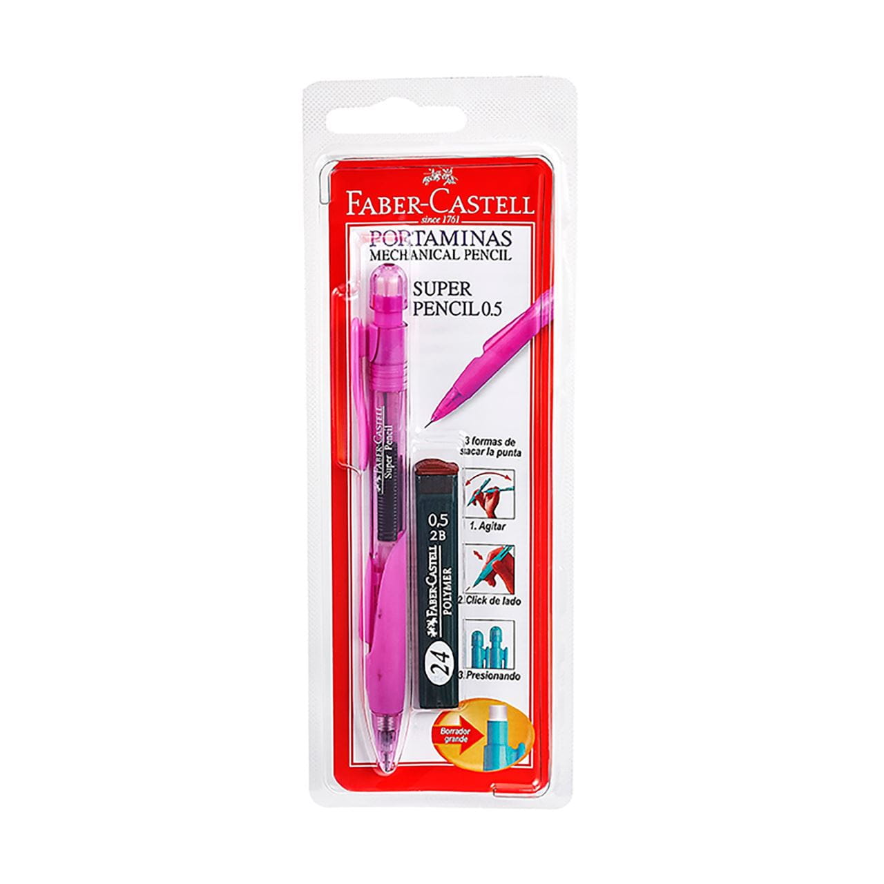 Faber-Castell - PM Super Pencil col.pastel surt+minas Bl