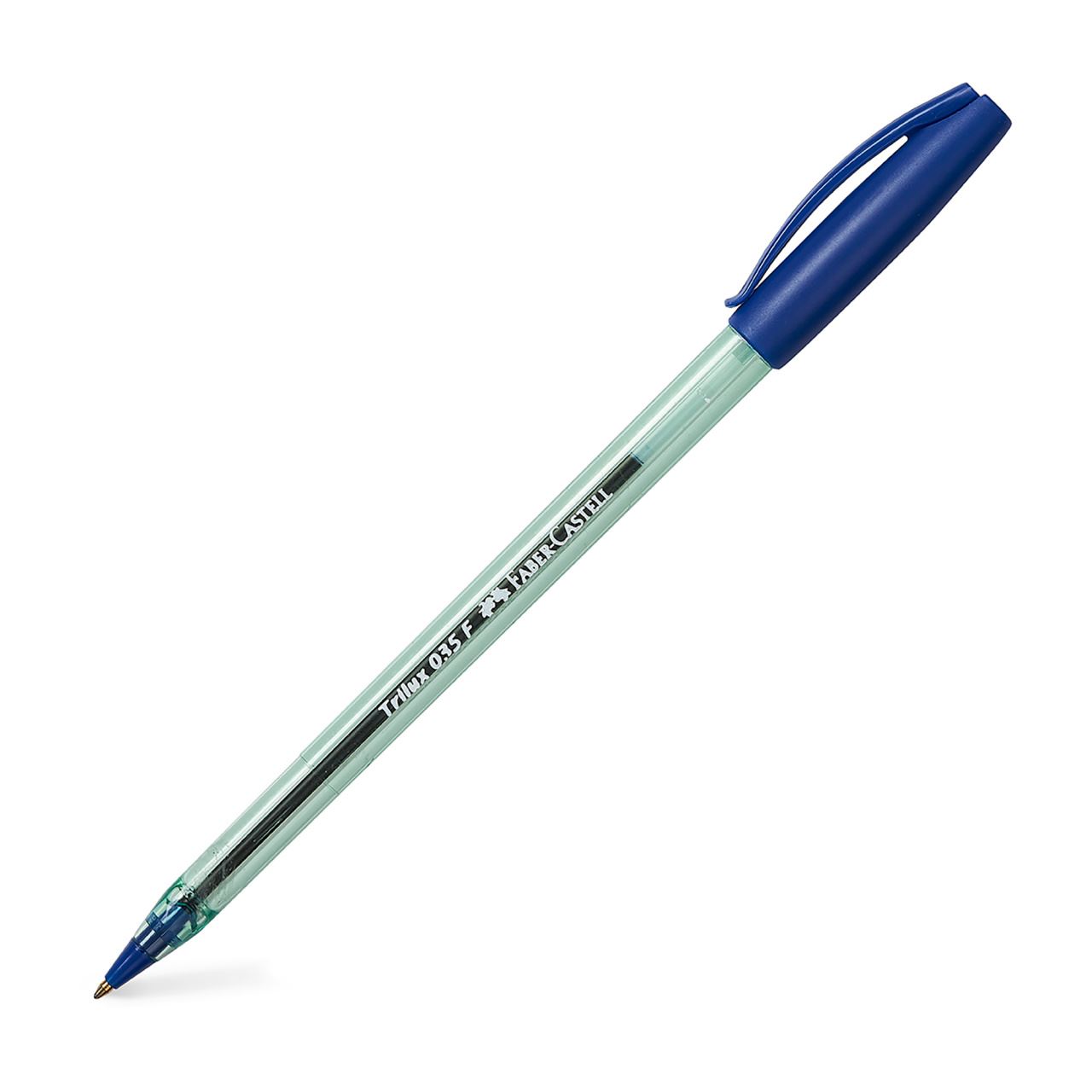 Faber-Castell - Bolígrafo Trilux 035-F azul