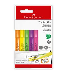 Faber-Castell - Resaltadores Textliner Plus cartón x 5 colores